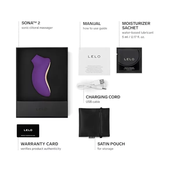 LELO Sona 2 - stimulateur clitoridien à ondes soniques - violet