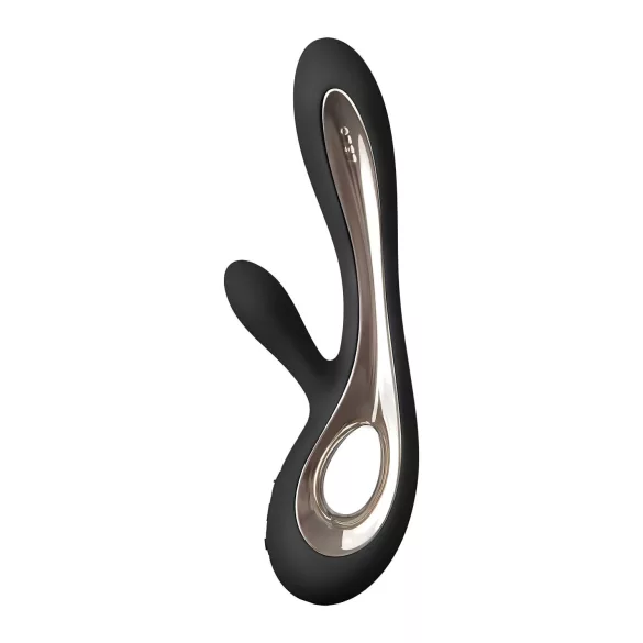 LELO Soraya 2 - vibromasseur rabbit rechargeable étanche - silicone noir