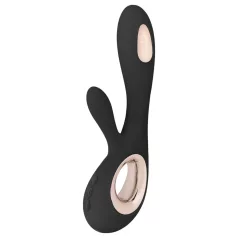   LELO Soraya Wave - vibromasseur rabbit, mouvement va-et-vient - silicone noir