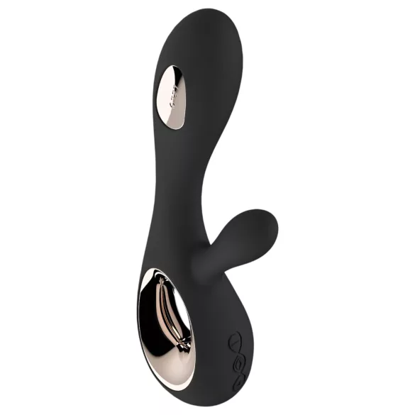 LELO Soraya Wave - vibromasseur rabbit, mouvement va-et-vient - silicone noir