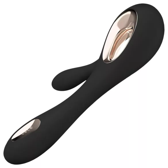 LELO Soraya Wave - vibromasseur rabbit, mouvement va-et-vient - silicone noir