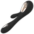 LELO Soraya Wave - vibromasseur rabbit, mouvement va-et-vient - silicone noir