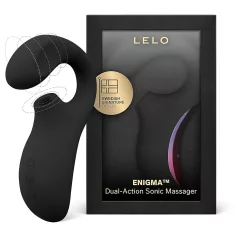   LELO Enigma - vibromasseur point G et clitoris rechargeable étanche noir
