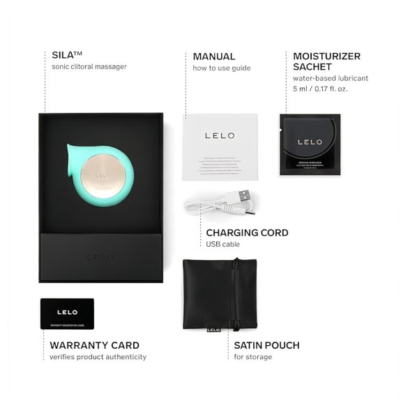 LELO Sila - stimulateur clitoridien à ondes sonores étanche - turquoise