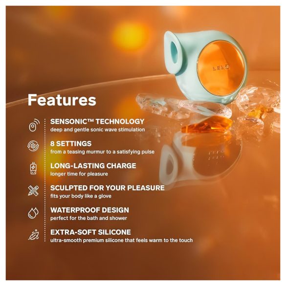 LELO Sila - stimulateur clitoridien à ondes sonores étanche - turquoise