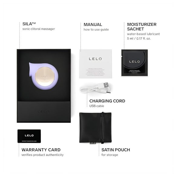 LELO Sila - stimulateur clitoridien à ondes sonores étanche - violet
