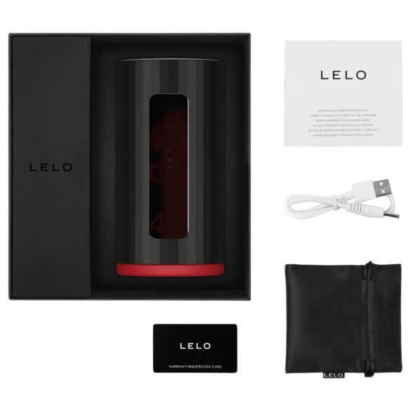 LELO F1s V2 - masturbateur interactif automatique - silicone rouge