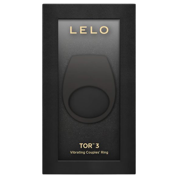 LELO Tor 3 - anneau vibrant pénis rechargeable connecté - silicone noir