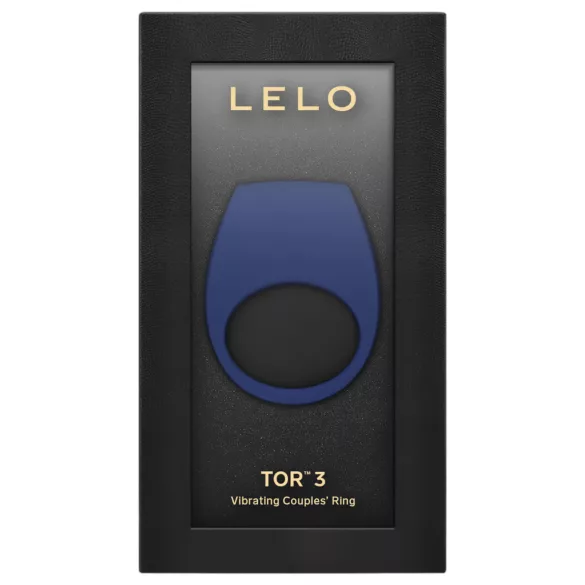 LELO Tor 3 - anneau pénien vibrant rechargeable connecté - silicone bleu