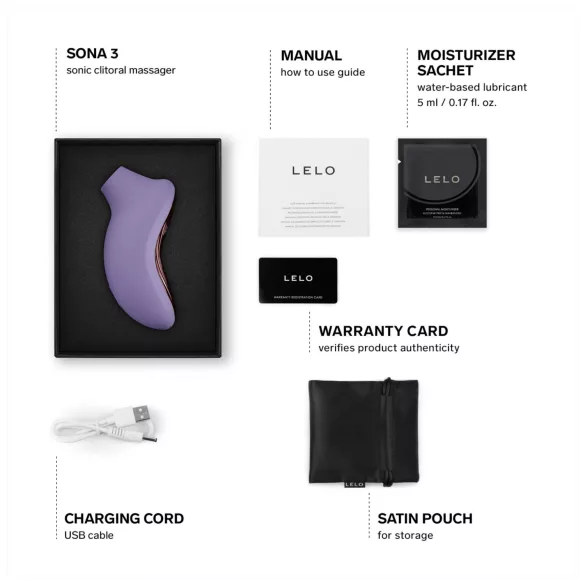 LELO - stimulateur clitoridien à ondes sonores - lavande