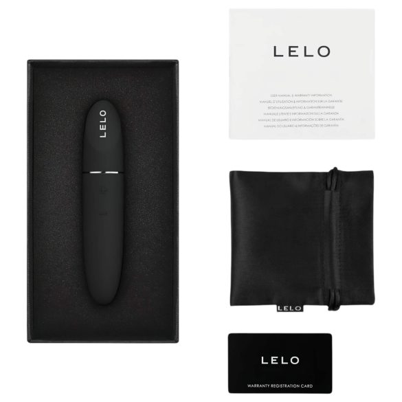 LELO - vibromasseur discret rouge à lèvres - rechargeable - noir