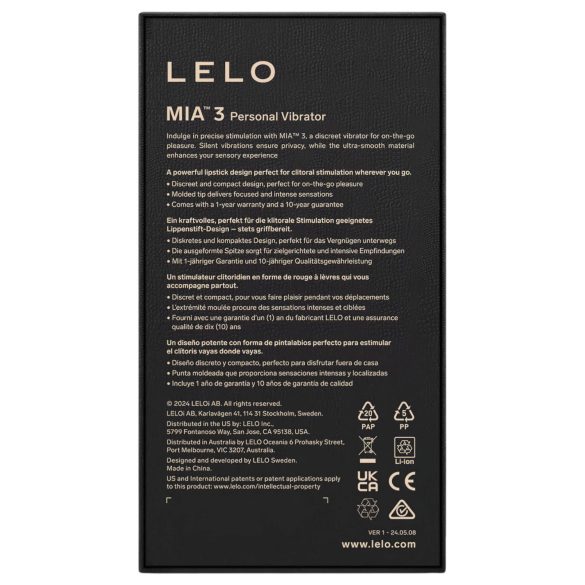 LELO - Vibromasseur discret format rouge à lèvres - violet