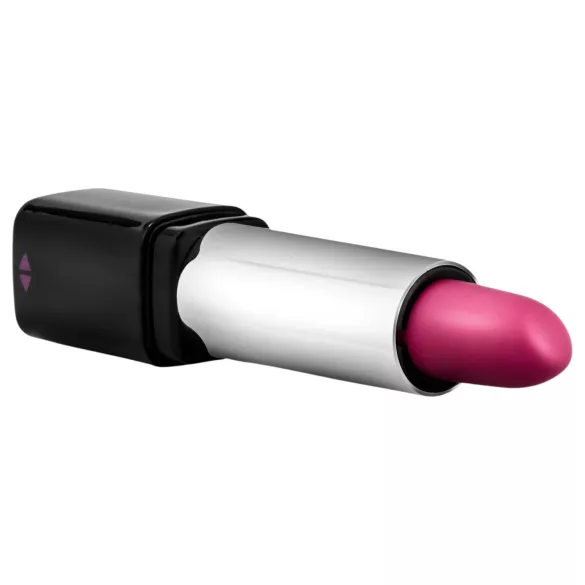 Blush - mini vibromasseur rouge à lèvres waterproof - noir rose