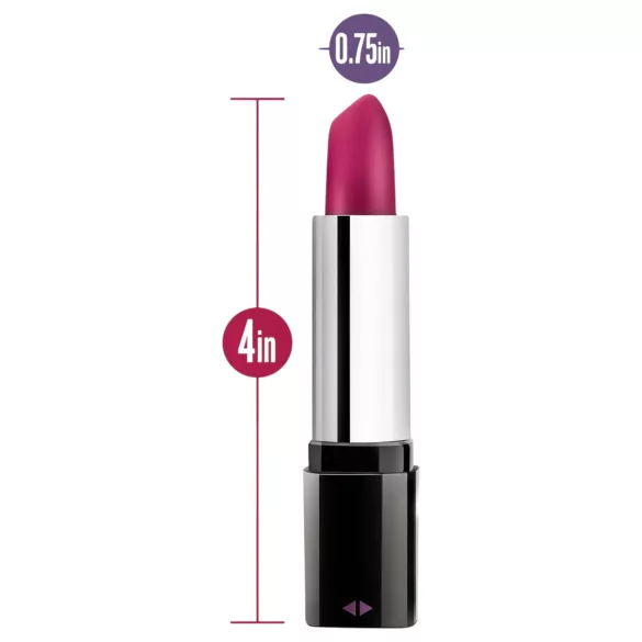 Blush - mini vibromasseur rouge à lèvres waterproof - noir rose