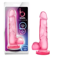 B Yours - gode avec testicules - 18 cm - rose