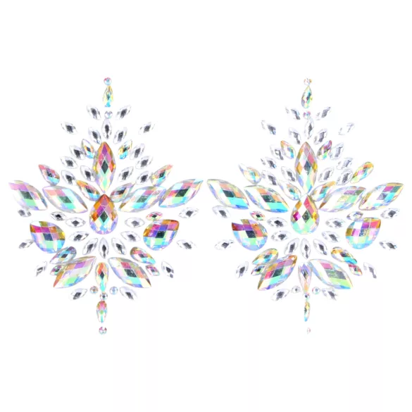Le Désir - pasties pour tétons scintillants - arc-en-ciel