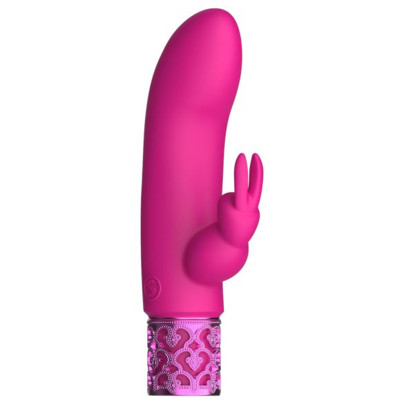 Royal Gems Dazzling - vibromasseur rabbit rechargeable - silicone rose