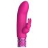 Royal Gems Dazzling - vibromasseur rabbit rechargeable - silicone rose