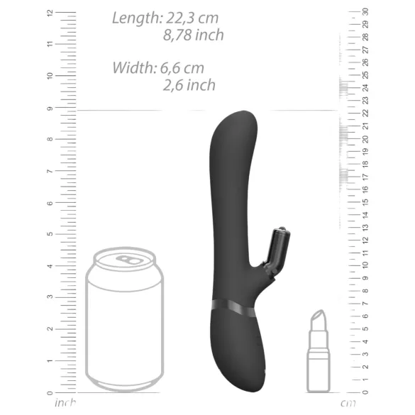 Vive Chou - Vibromasseur rabbit 4 en 1 - stimulation clitoridienne - noir