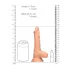 RealRock - godemichet réaliste avec testicules - 17 cm - couleur chair