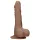 RealRock - gode réaliste avec testicules - 17cm - couleur foncée