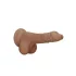 RealRock - gode réaliste avec testicules - 17cm - couleur foncée