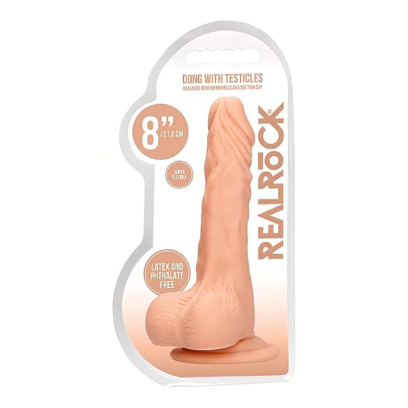 RealRock - gode réaliste avec testicules 20cm - couleur chair
