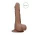RealRock - gode réaliste avec testicules - 25cm - couleur foncée