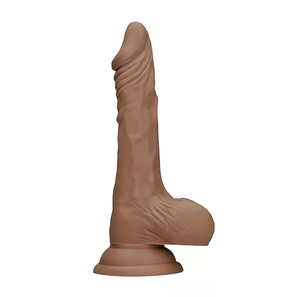 RealRock - gode réaliste avec testicules - 25cm - couleur foncée