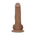 RealRock - gode réaliste avec testicules - 25cm - couleur foncée