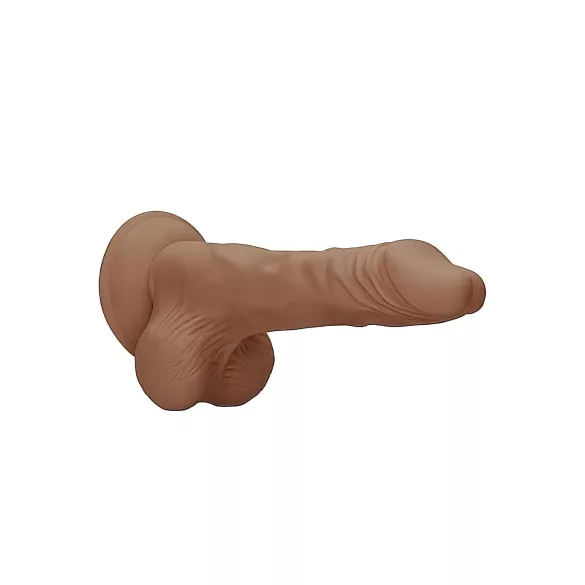 RealRock - gode réaliste avec testicules - 25cm - couleur foncée