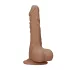 RealRock - gode réaliste avec testicules - 25cm - couleur foncée