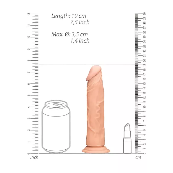 RealRock - gode réaliste 17 cm - couleur chair