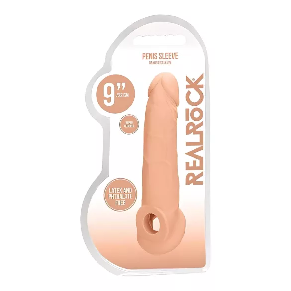 RealRock - gaine pénis 21,5cm - couleur chair