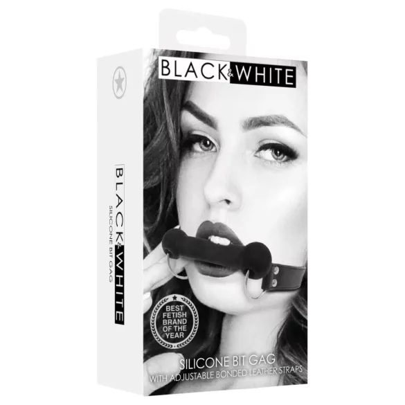 Ouch! - bâillon os pour la bouche - silicone noir