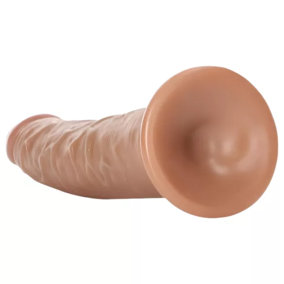 RealRock Slim - godemichet réaliste 15,5 cm - silicone - marron foncé
