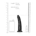 RealRock - gode réaliste fin - 15,5 cm - noir