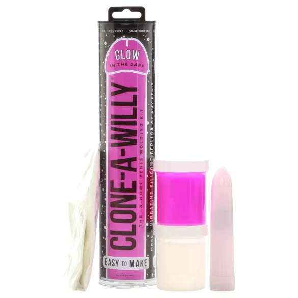 Clone-a-Willy - kit moule pénis lumineux - rose