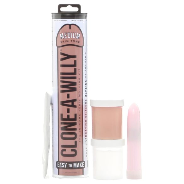 Clone-a-Willy - kit moulage pénis vibrant - couleur chair foncée