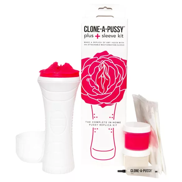 Clone-a-Pussy - kit moule vulve et manchette - silicone rose