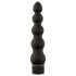 Black Magic 7 - vibromasseur anal perlé 5 billes - silicone noir