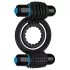 Doc Johnson Optimale - double anneau pénien vibrant (noir)