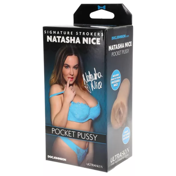 Doc Johnson Natasha Nice - vagin masturbateur réaliste Ultraskyn - couleur chair
