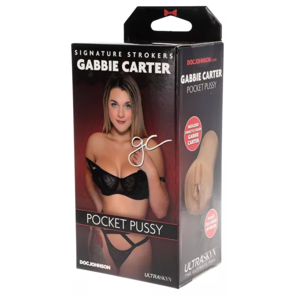 Doc Johnson Gabbie Carter - vagin réaliste Ultraskyn - couleur chair