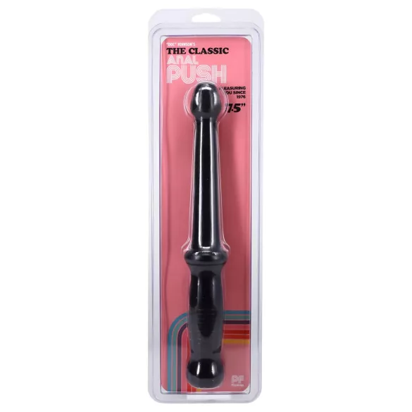 Doc Johnson - dildo anal à poignée - silicone noir