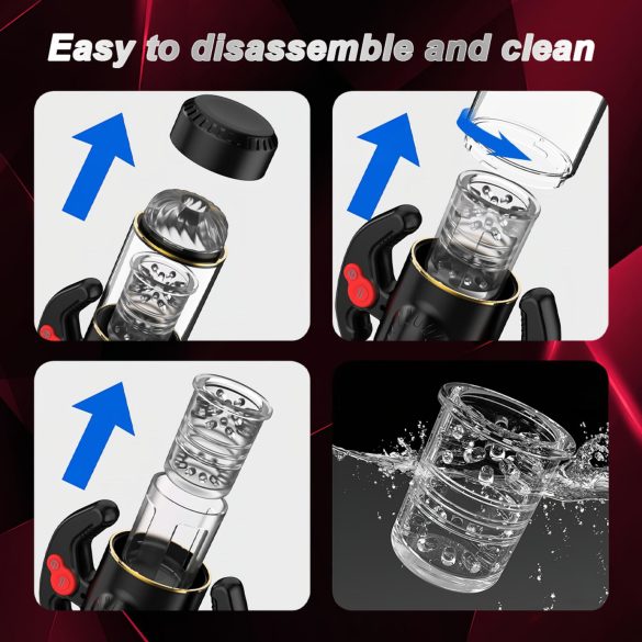 AlvUp - masturbateur automatique rotatif - silicone noir