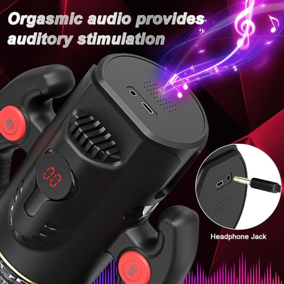 AlvUp - masturbateur automatique rotatif - silicone noir