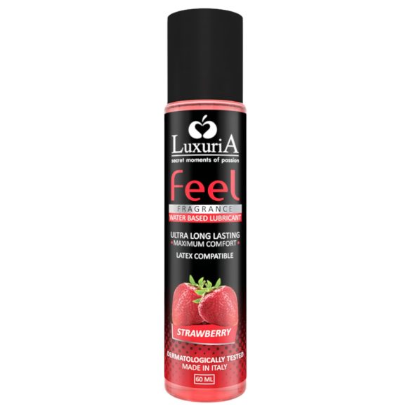 LuxuriA Feel Strawberry - lubrifiant à base d'eau - fraise - 60ml
