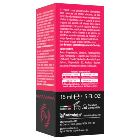 Vibroh - gel stimulant clitoridien effet vibrant - 15ml