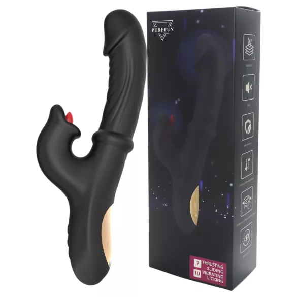 Wilson - vibromasseur stimulateur clitoridien à bras - silicone noir
